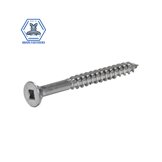10g x 65mm Decking Screws Square Drive 304 Stainless Steel