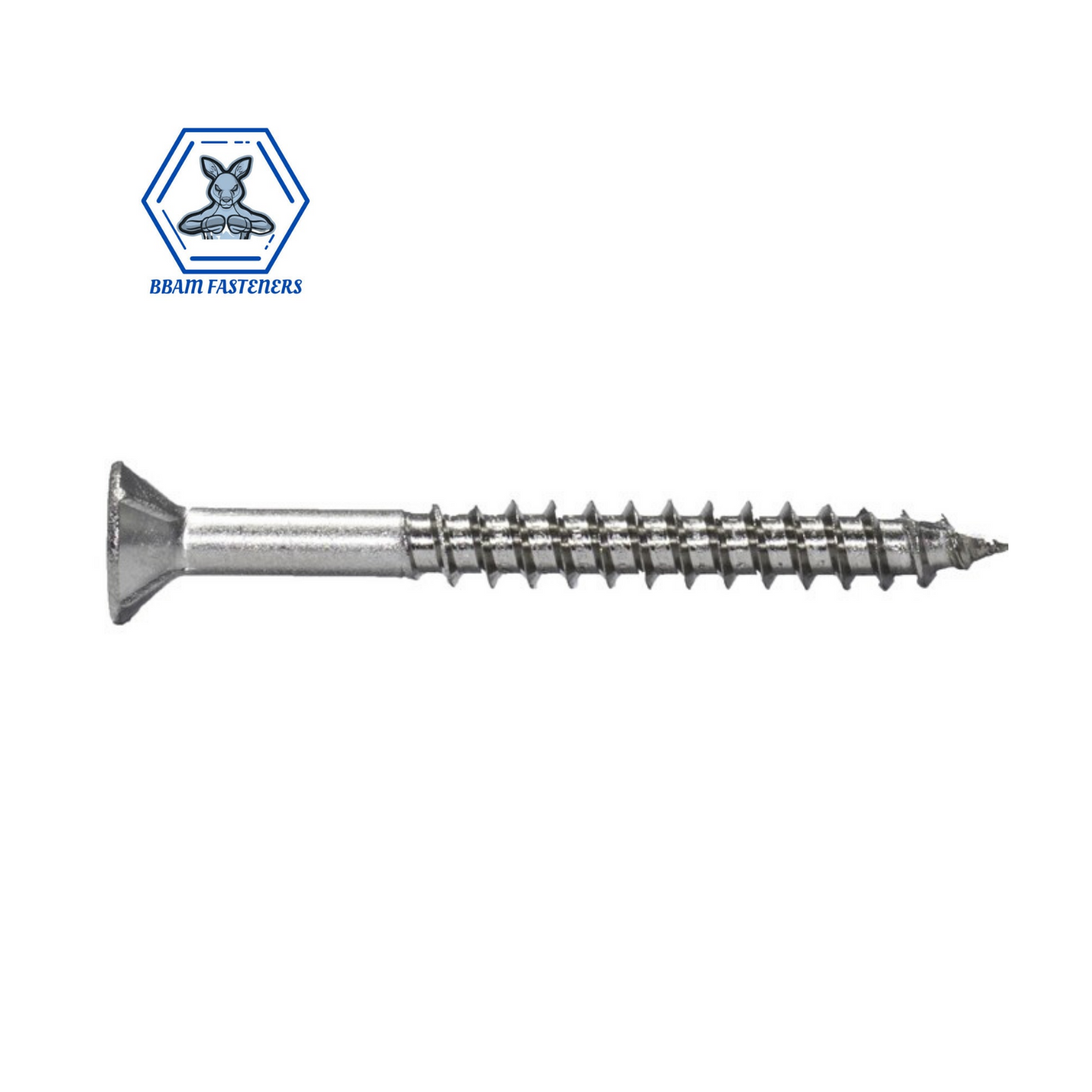 10g x 50mm Decking Screws Square Drive304 Stainless Steel