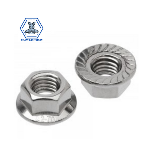 M6 Flange Nut 304 Stainless Steel