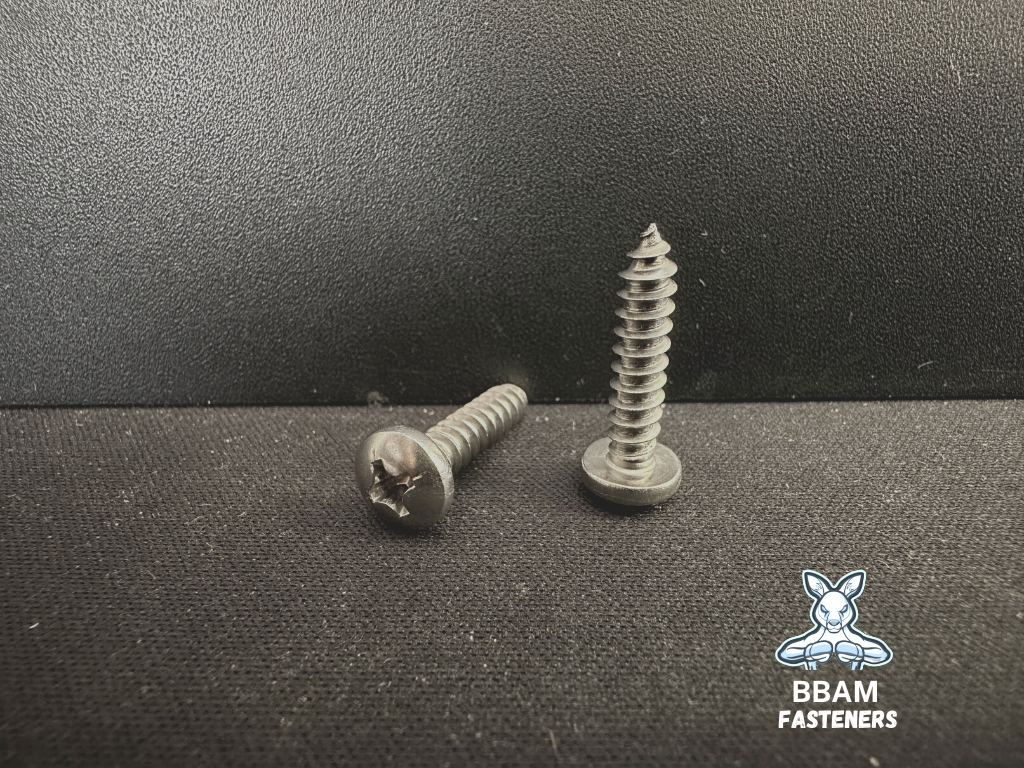 4G x 9mm Pan Phillips Self Tapping Screw 304 Stainless Steel