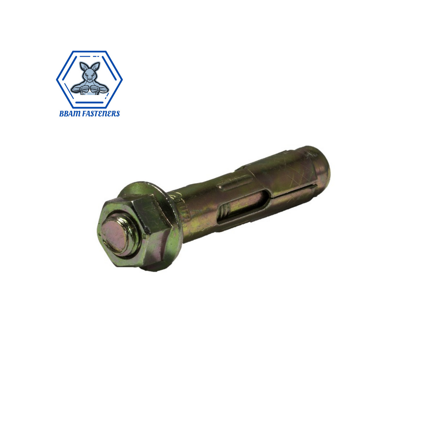 10mm x 50mm Hex Sleeve Anchors Zinc Plated