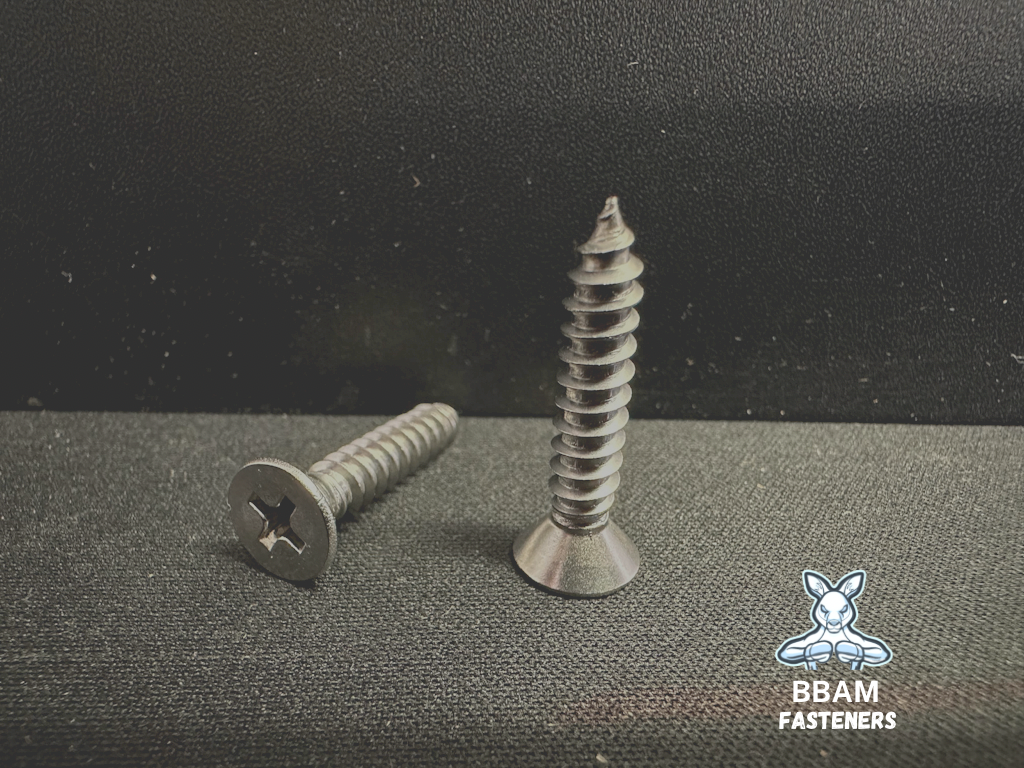 10G x 19mm Countersunk Self Tapping Screw 304 Stainless Steel